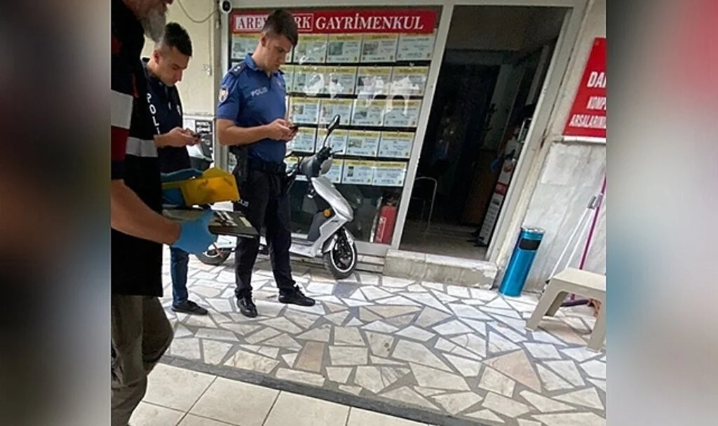 Emlak ofisine pompalı tüfekli saldırı