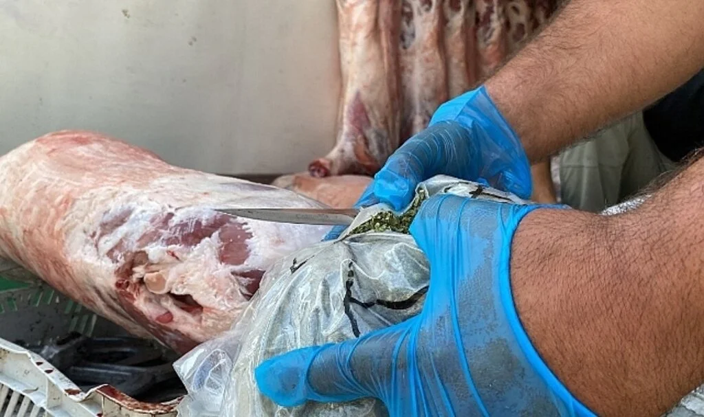 Et tırından 77 kilo esrar çıktı