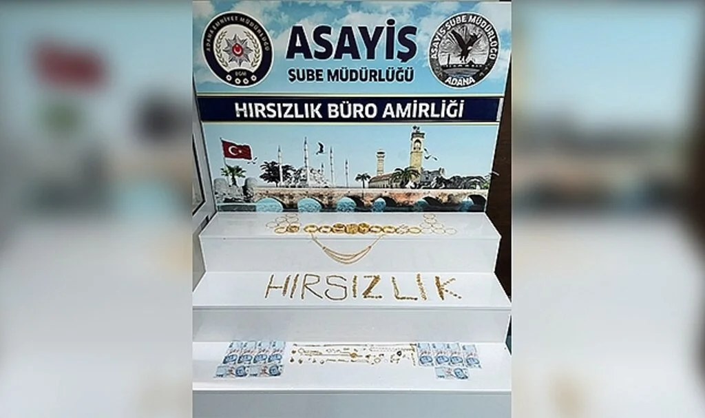 Evden 1 milyon liralık altın ve para çalan zanlı tutuklandı