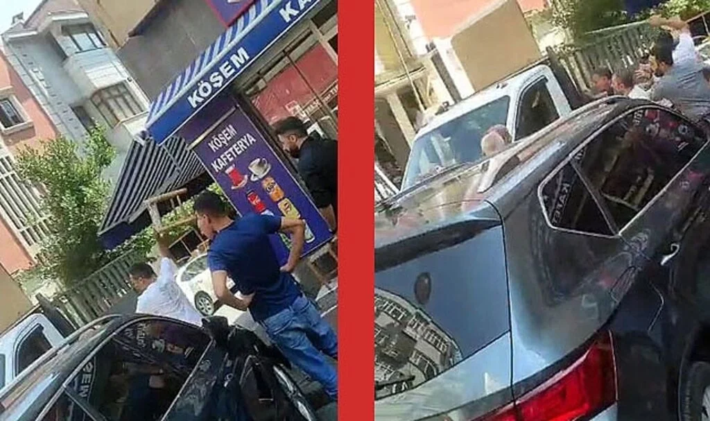 Fatihte yol verme kavgası, tabure ve sopalarla saldırdılar