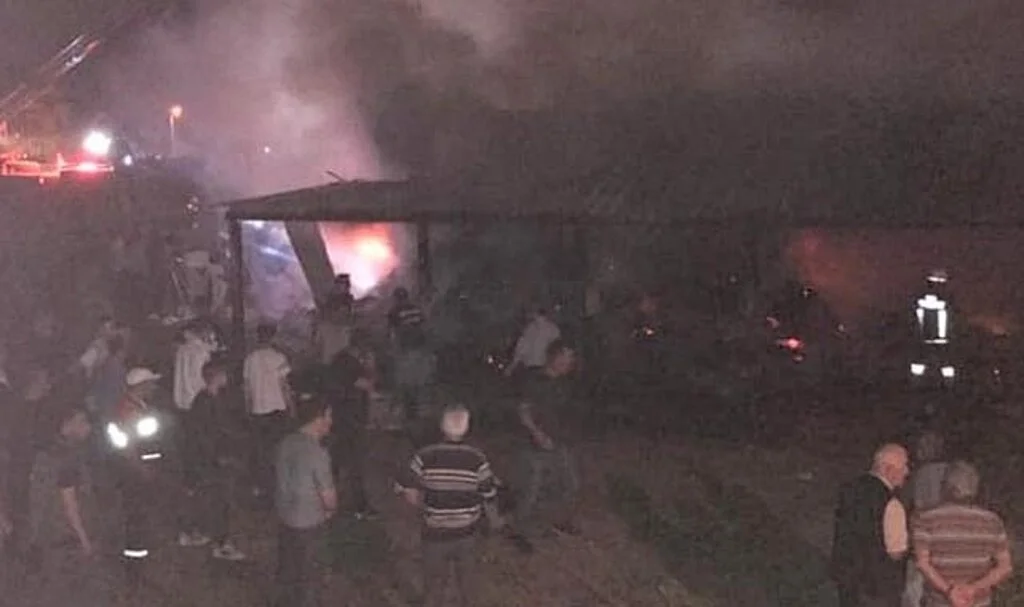 Göbel köyünde yangın