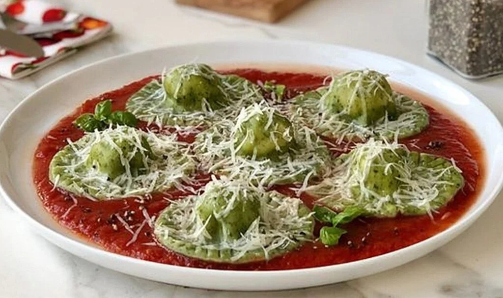 Ispanaklı ravioli tarifi