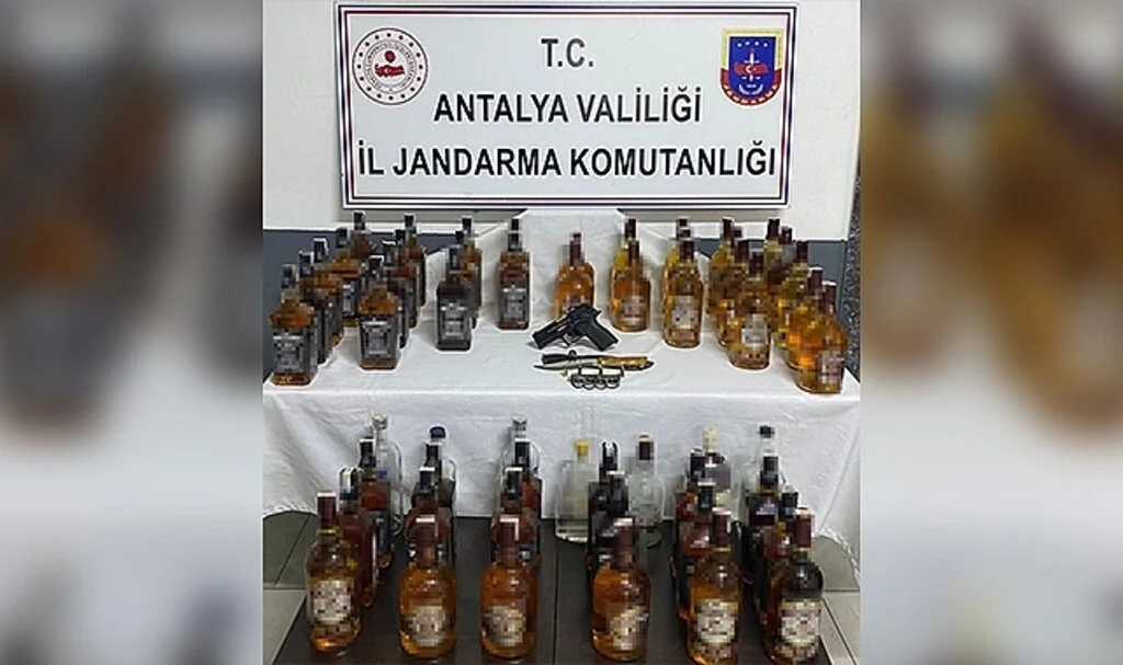 Jandarmadan sahte içki operasyonu