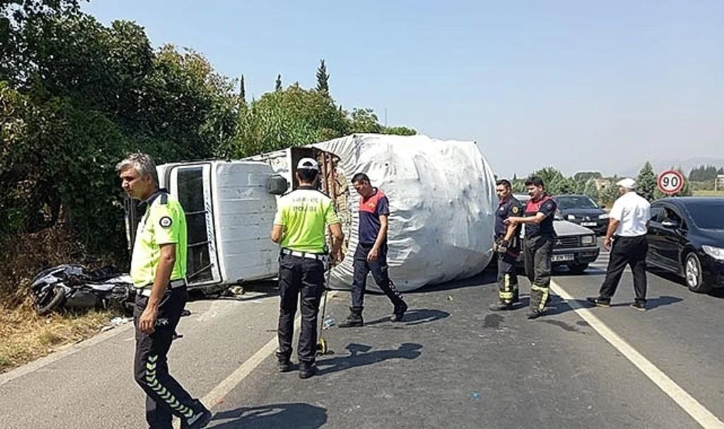 Kamyon sürücüsü büyük bir faciayı önledi