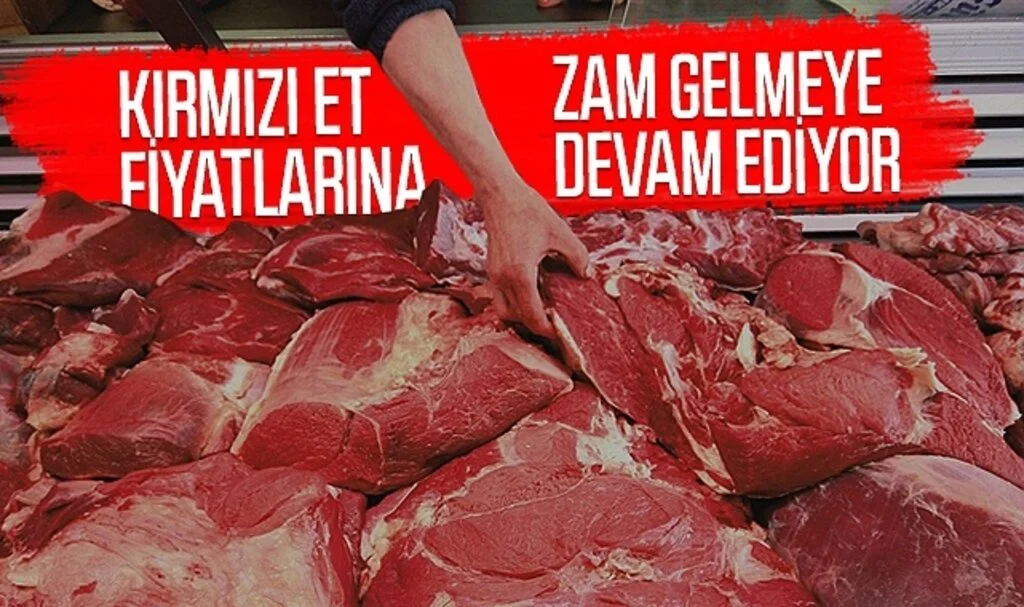 Kırmızı et fiyatlarına zam gelmeye devam ediyor