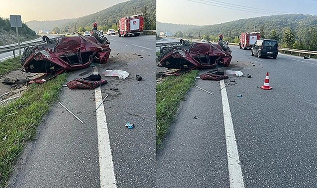 Kontrolden çıkan otomobil takla attı: 3 yaralı