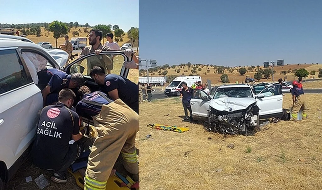 Mardin’de araçlar çarpıştı: 1 ölü, 3 yaralı