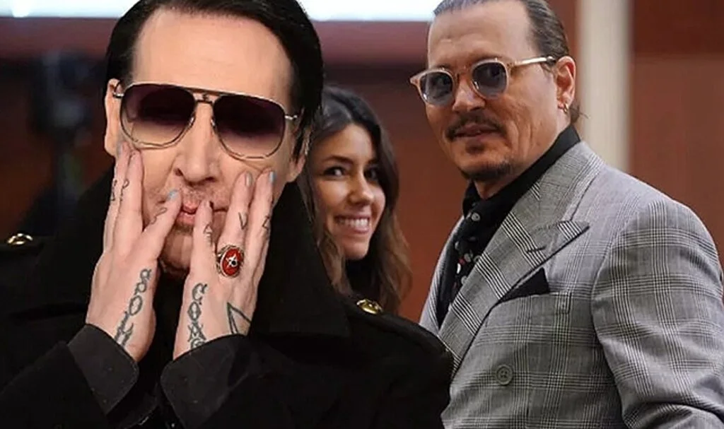 Marilyn Manson Johnny Depp'ten tavsiye istemiş! "Eski karım ders kitabı gibidir"