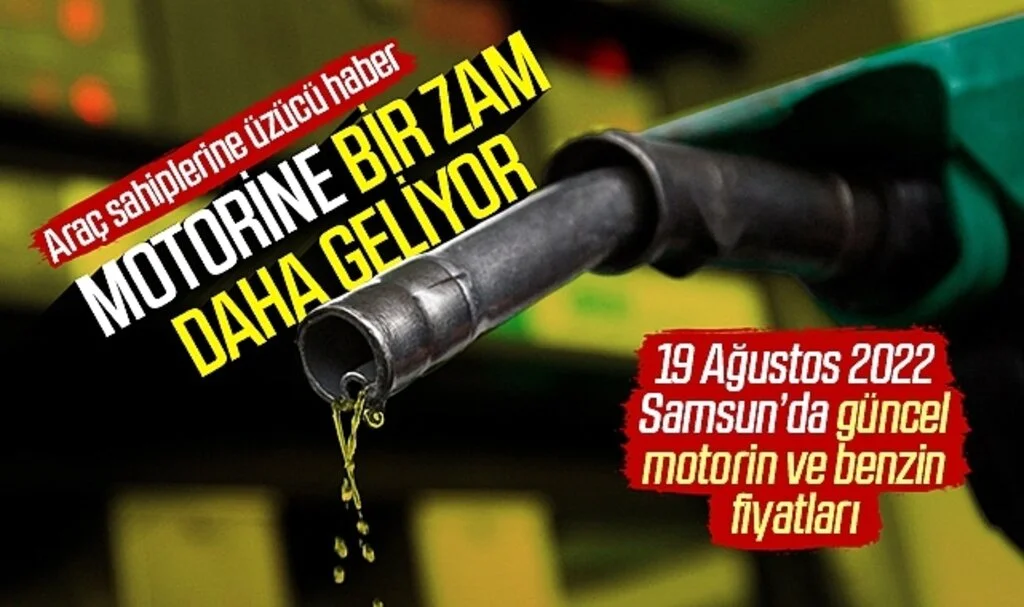 Motorine bir zam daha geliyor! Samsun'da güncel akaryakıt fiyatları
