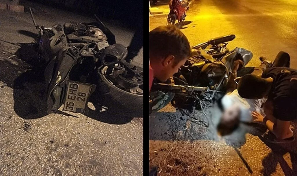 Motosikletler çarpıştı: 1 ölü, 2 ağır yaralı