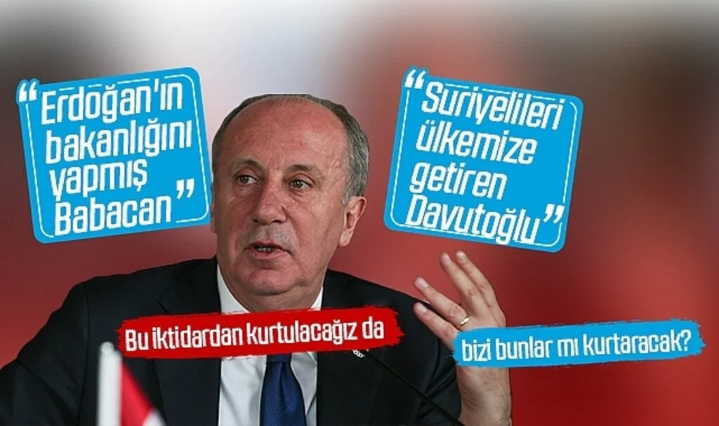 Muharrem İnce, Ali Babacan ve Ahmet Davutoğlu'nu eleştirdi