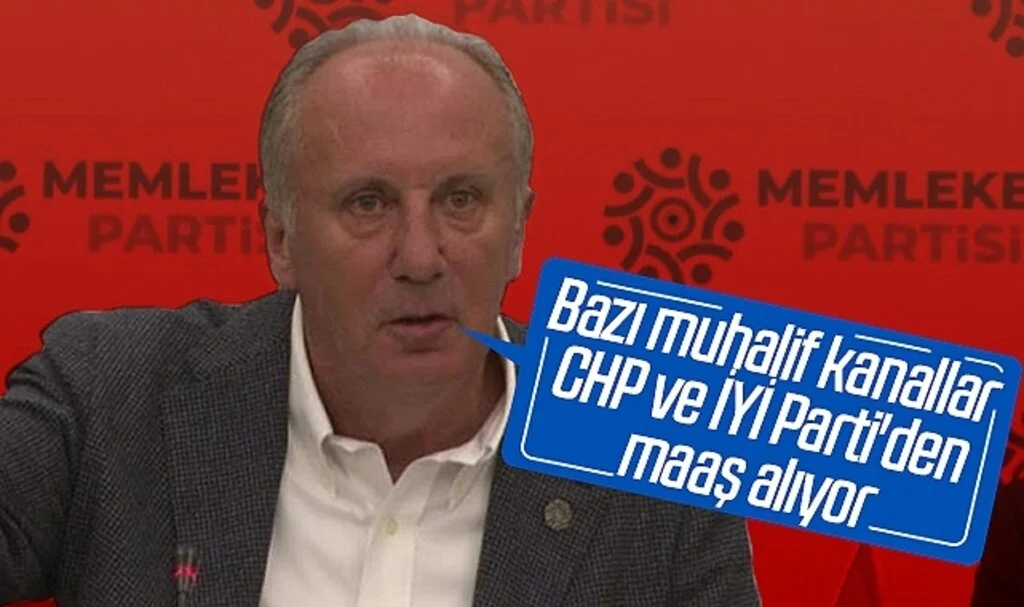Muharrem İnce: Bazı muhalif kanallar CHP ve İyi Parti'den maaş alıyor