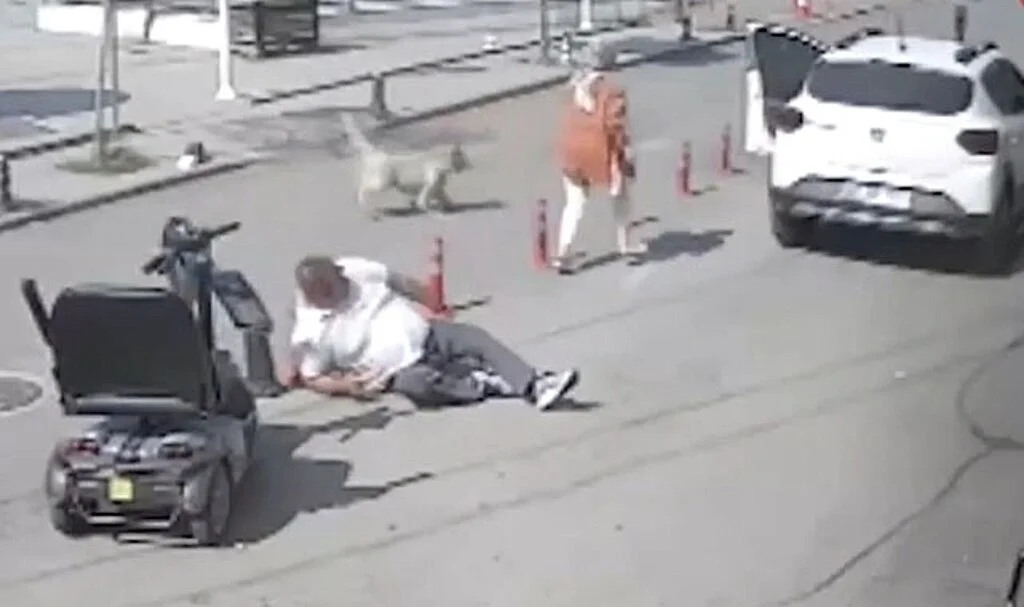 Ölümden kıl payı döndüler! Görüntüler inanılmaz, bu kadın bir kahraman