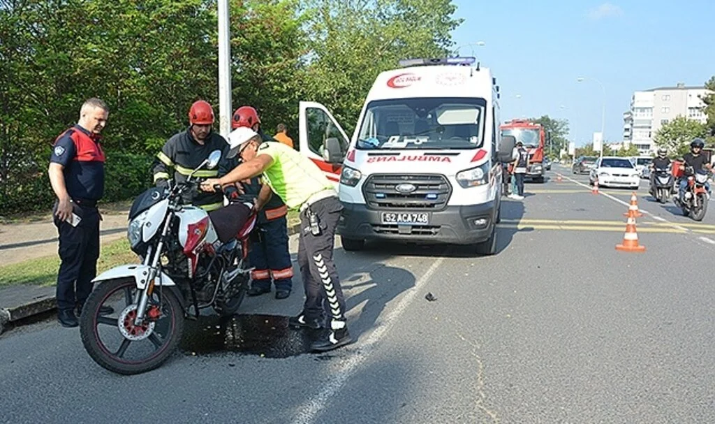  Ordu’da motosiklet kazası: 3 yaralı