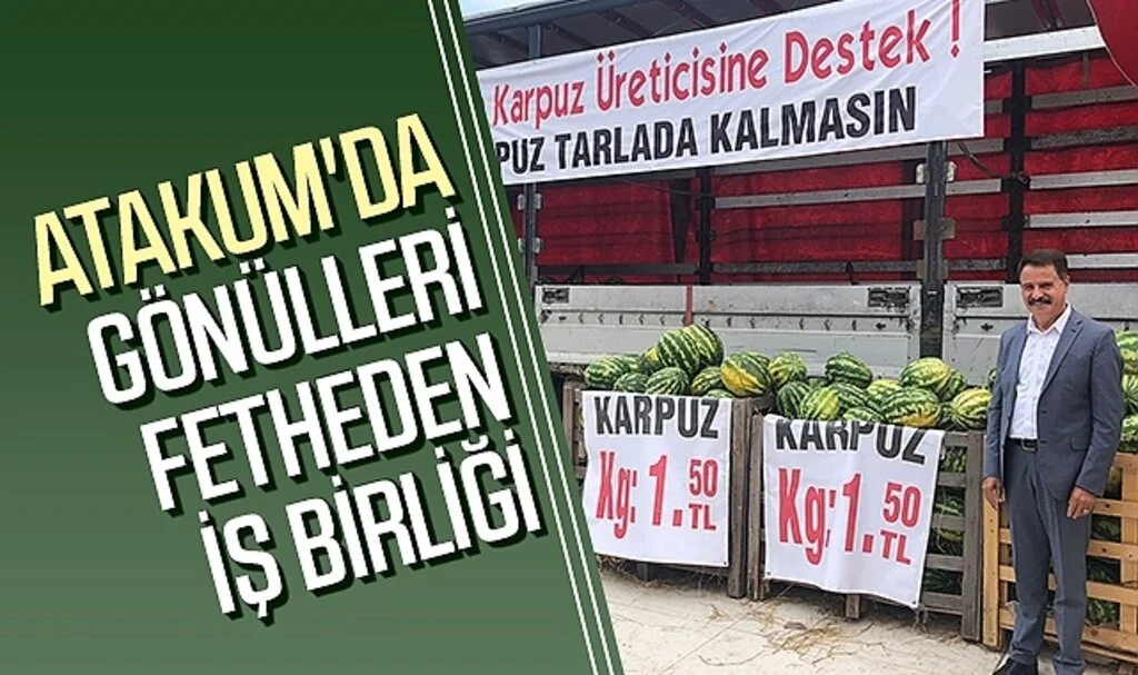 Samsun Atakum'da Bafra Karpuzu Üreticinden Halka Ulaşıyor
