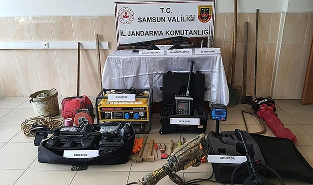 Samsun'da Definecilere suçüstü 