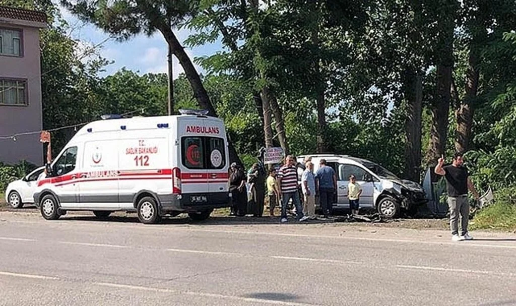 Samsun'da trafik kazası: 2 yaralı