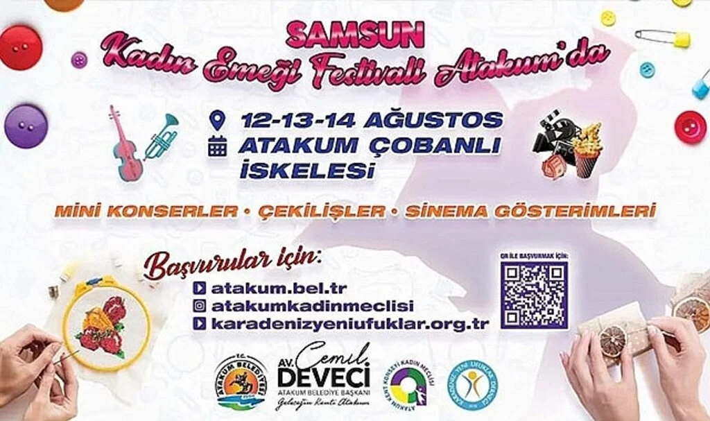 Samsun Kadın Emeği Festivali Atakum’da başlıyor