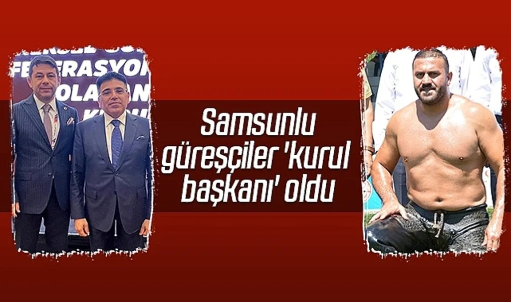 Samsunlu güreşçiler 'kurul başkanı' oldu
