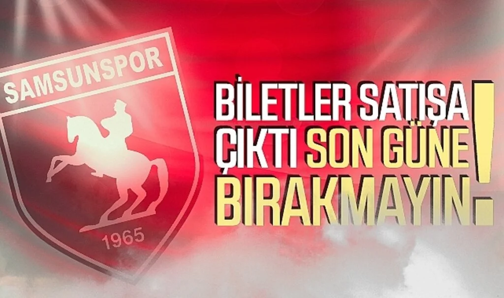 Samsunspor - Eyüpspor Maçı Öncesinde Taraftara Önemli Bilgilendirme