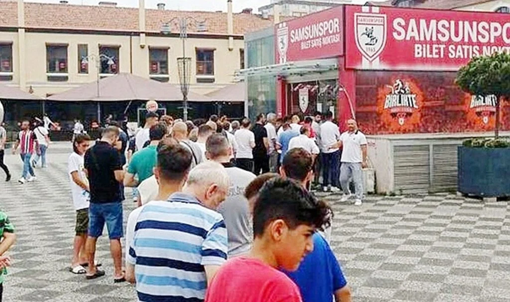 Samsunspor taraftarından biletlere yoğun ilgi