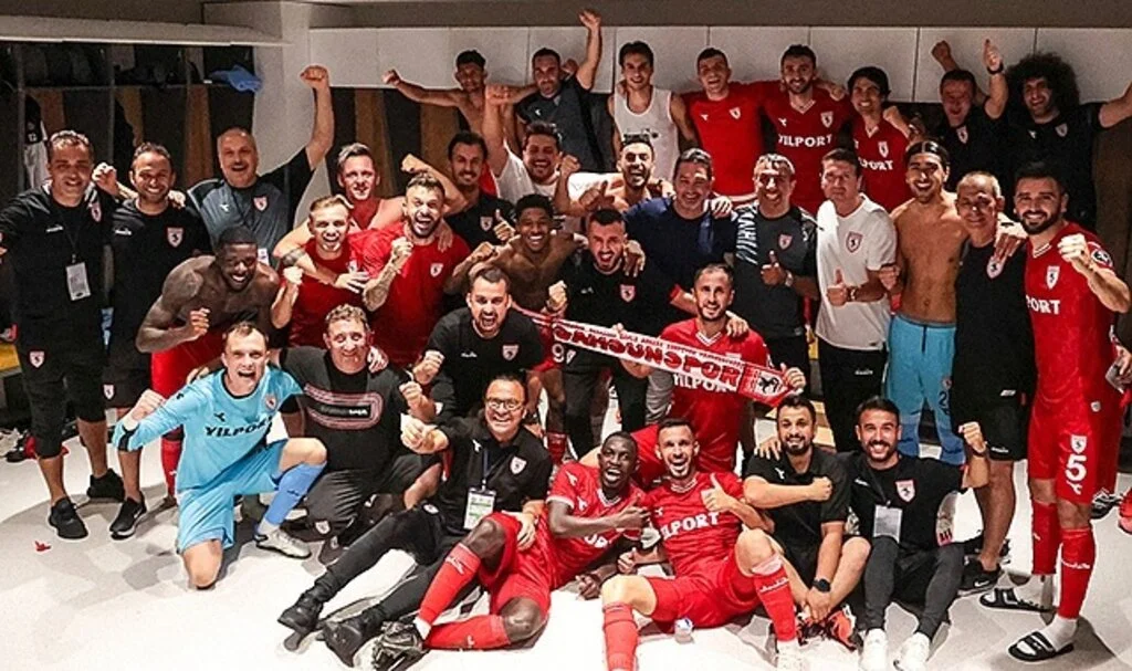 Samsunspor'un galibiyet pozu her yerde