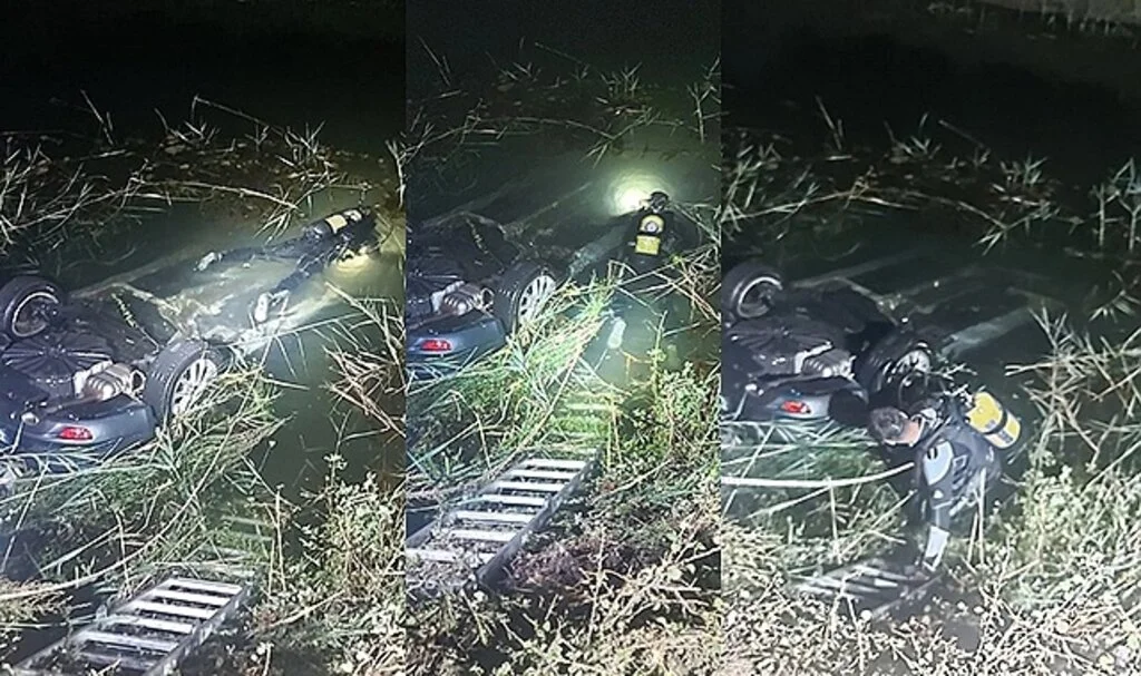 Su kanalına düşen otomobildeki 2 kişi hayatını kaybetti