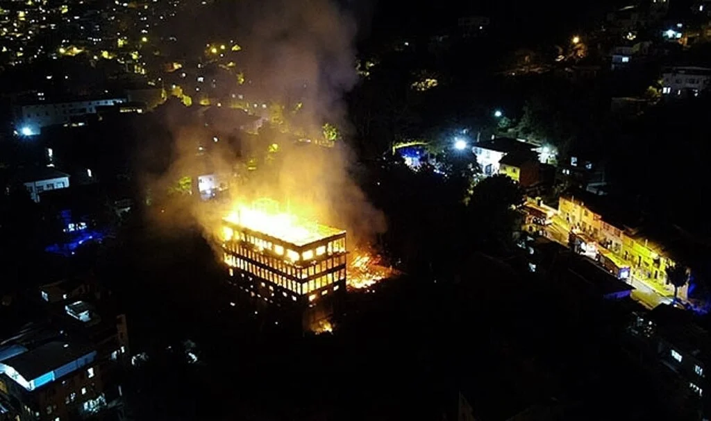 Tarihi Fabrikada Yangın