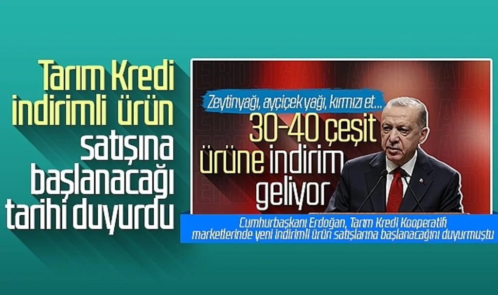 Tarım Kredi, indirimli ürün satışına başlanacağı tarihi duyurdu