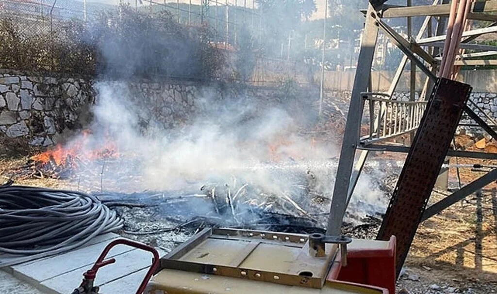 Trafo merkezindeki yangın büyümeden söndürüldü