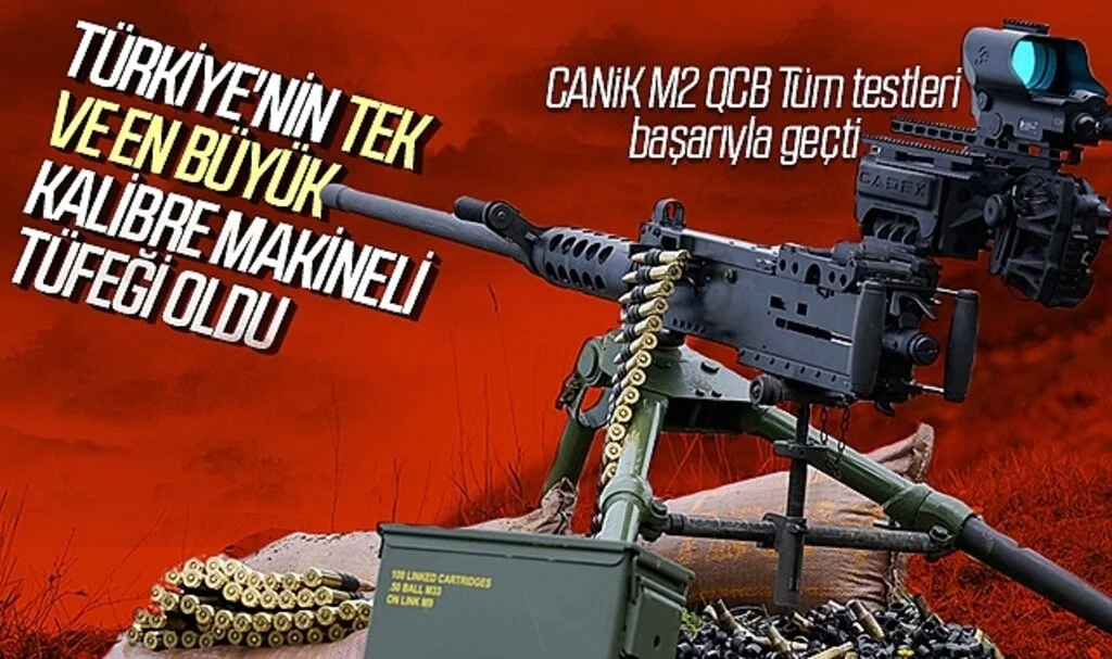 Tüm testleri başarıyla geçen CANiK M2 QCB Türkiye'nin tek ve en büyük kalibre makineli tüfeği oldu 