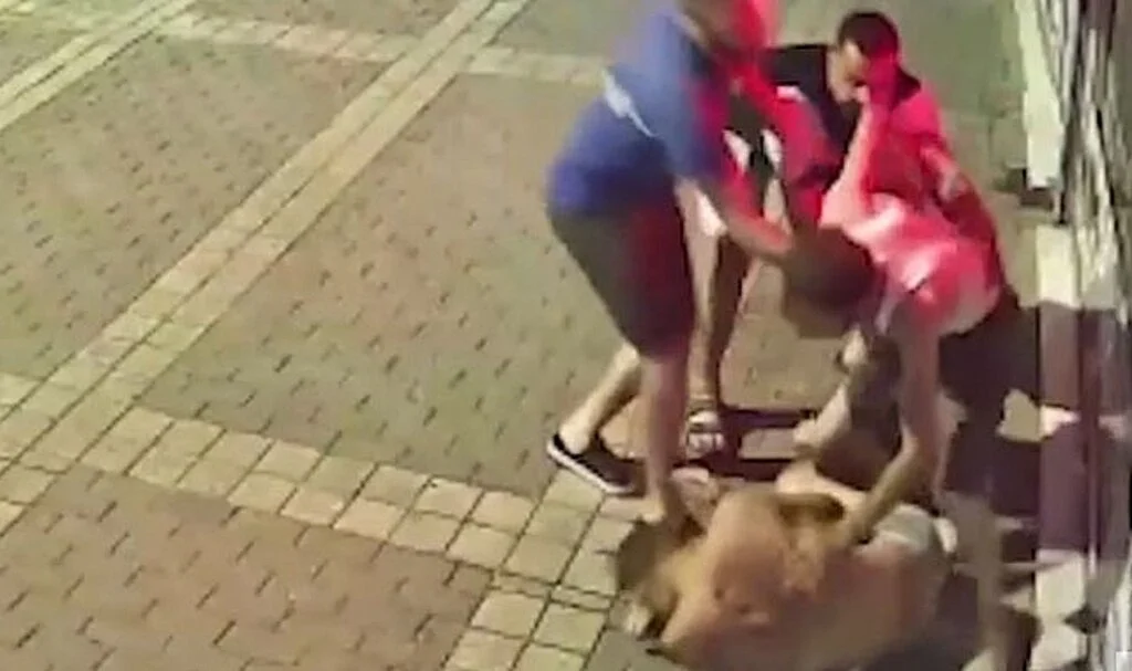 Üzerinde sadece iç çamaşırıyla sokağa çıktı, ortalık bir anda karıştı!
