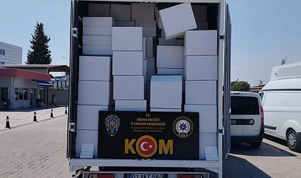 13 milyon kaçak makaron ve doldurulmuş sigara ele geçirildi