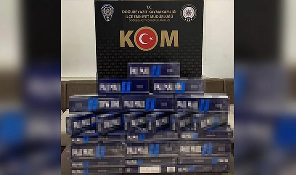 Ağrı’da kaçak bin 175 litre motorin ve 490 paket sigara ele geçirildi