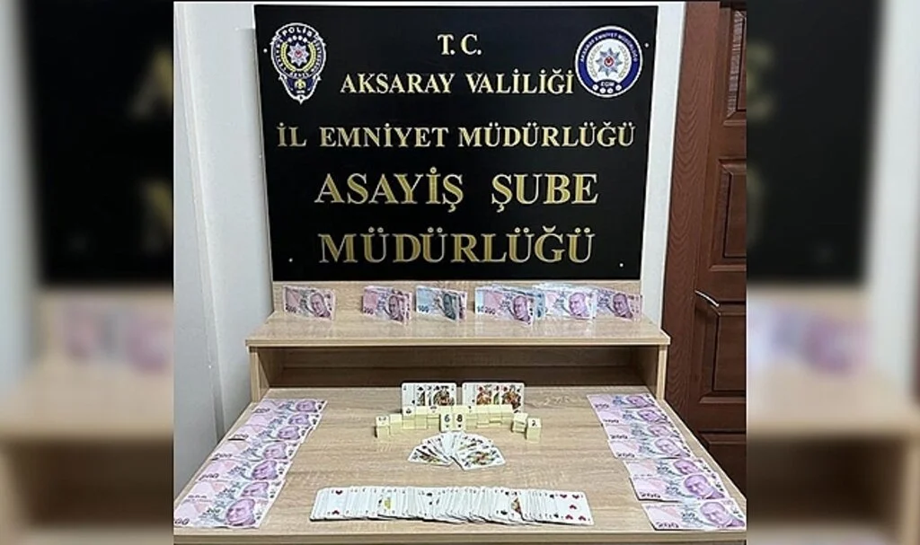 Aksaray polisinden kahvehanelere kumar baskını