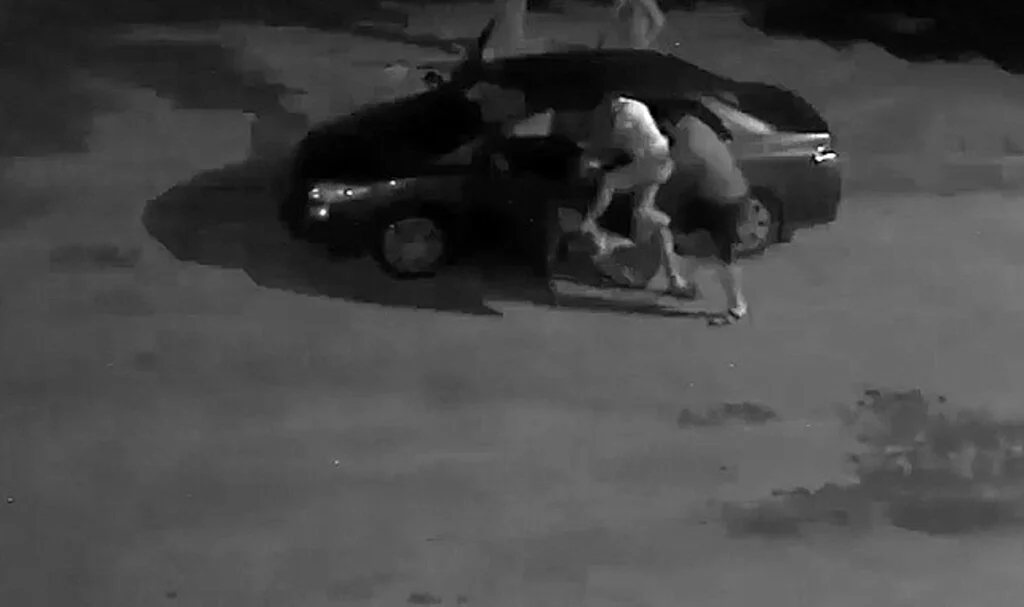 Antalya’da aracını park etmeye çalışan adama komşu dayağı