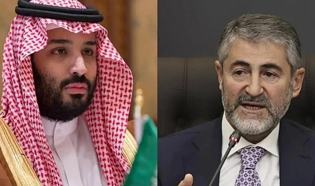 Bakan Nebati, Suudi Arabistan Veliaht Prensi Selman ile görüştü