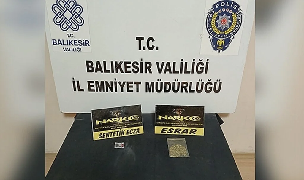 Balıkesir'de narkotik köpeği ile uyuşturucu operasyonu
