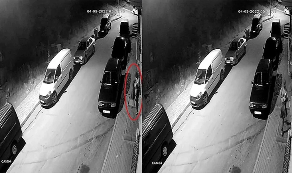 Balkonda asılı olan çamaşırları çaldı, o anlar kamerada