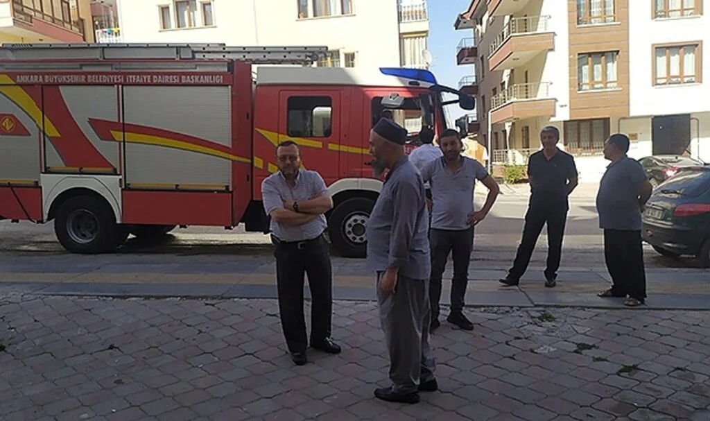 Başkent'te korkutan yangın