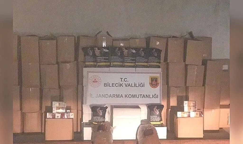Bilecik'te 1 ton kaçak tütün ele geçirildi