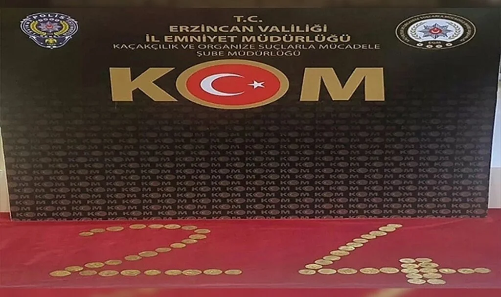 Bizans dönemine ait 55 adet sikke ele geçirildi