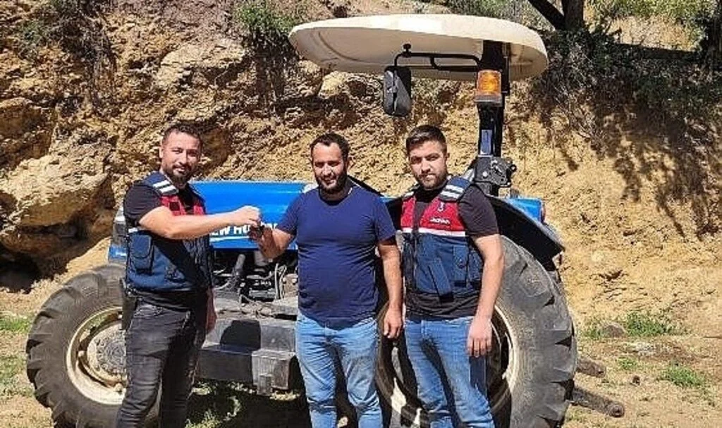 Bodrum’dan çalınan traktör Denizli’de bulundu