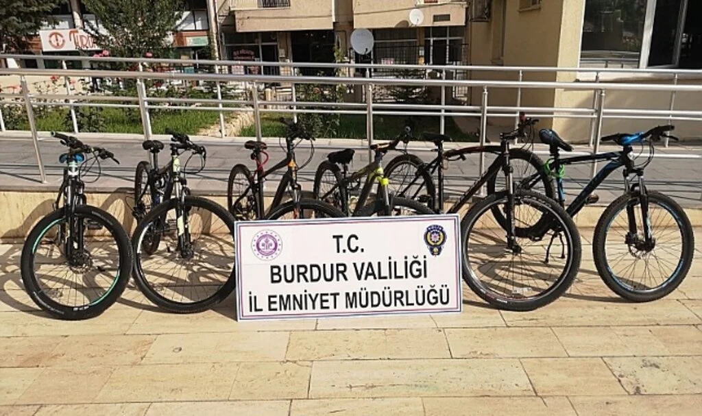Burdur’da 10 bisikleti çalan hırsız yakalandı