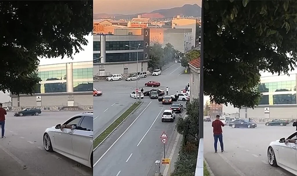 Bursa’da drift atan şehir magandalarının o anları kameralarda
