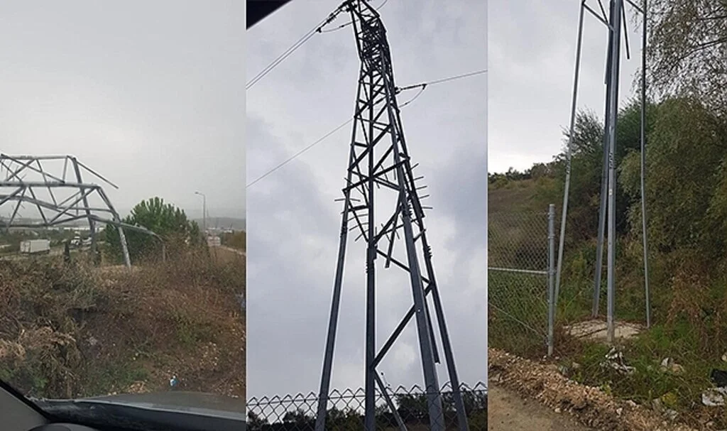Bursa'da hırsızlar elektrik direklerine dadandı