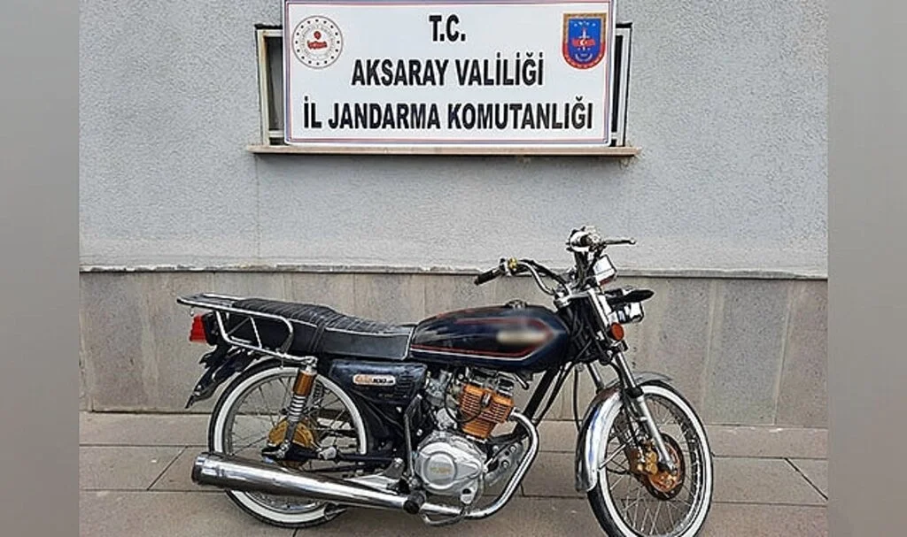 Çalınan motosikleti jandarma buldu