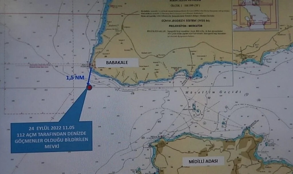 Çanakkale açıklarındaki düzensiz göçmen arama kurtarma faaliyetlerinde 15 kişi kurtarıldı, 6 kişi hayatını kaybetti