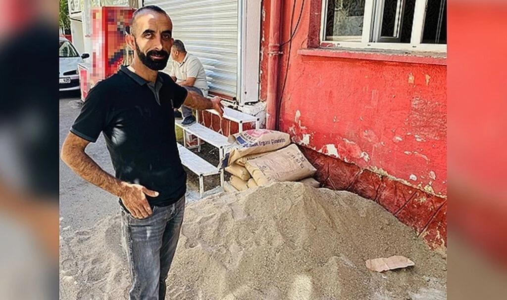 Çimentosu çalınan usta 'Sorma ne haldeyim' şarkısıyla hırsızlara sitem etti