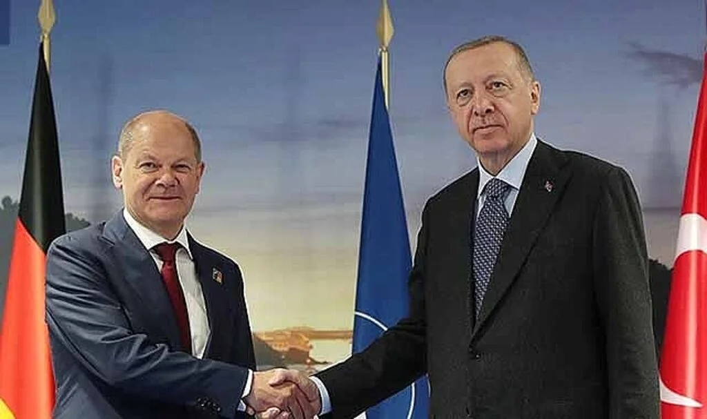 Cumhurbaşkanı Erdoğan Almanya Başbakanı Scholz'u kabul etti